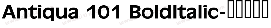 Antiqua 101 BoldItalic字体转换